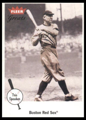 Altavoz Fleer Greats of the Game #5 Tris 2002 Medias Rojas de Boston Foto 1 de 2