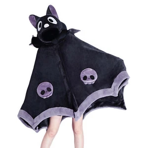 Bat Blanket Cloak Soft Cute Hooded Poncho Cape Shawl Blanket for Unisex Kid Gift - Picture 1 of 8