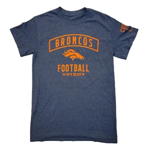 Broncos Mens Tshirt Small NFL Team Apparel Denver Orange Authentic 102413 - Picture 1 of 7