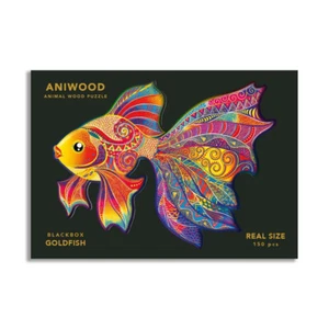 ANIWOOD Puzzle Goldener Fisch M 150 Teile, Holz (26,5 x 20,0 x 0,5 cm), 150-teil - Bild 1 von 5