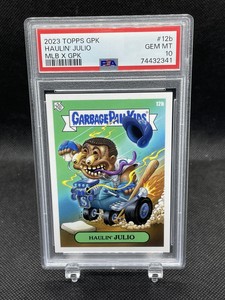 2022 TOPPS MLB X GPK Alex Pardee HAULIN’ JULIO RODRIGUEZ Card #12b PSA 10 GEM