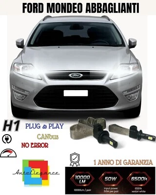 ❤️‍ Set Full LED Ford Mondeo H1 6000K No Error Deslumbrante Canbus 6400 Lumen - Imagen 1 de 2