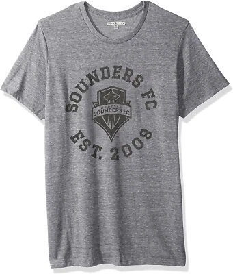 Camiseta Seattle Sounders FC Comida Chatarra MLS Gris Acero Logo Camiseta Para Hombre MEDIANA Foto 1 de 4