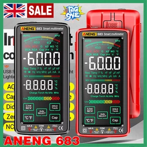 Rechargeable Digital Smart Multimeter 6000 Count AC/DC Ammeter Voltage Tester KH - Picture 1 of 42