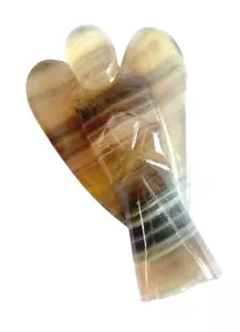 Angelo Custode Fluorite 2" Cristallo Guarigione Reiki Feng Shui Regalo Benessere Fortuna - Foto 1 di 6