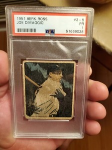 1951 Berk Ross #2-5 Joe DiMaggio Yankees HOF PSA 1