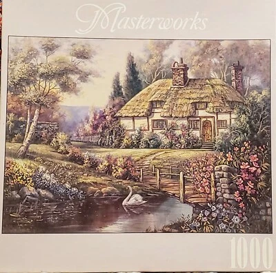 NEW/SEALED Masterworks Oxfordshire Retreat 1000 pc Puzzle Rose Art Carl Valente - Image 1 of 3