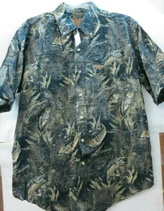 New Outdoor Life Large Fishing Shirt Fish Hunt Men`s #1759 - Picture 1 of 5