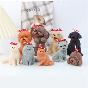 3D Dog Candle Molds Silicone DIY Simulation Dog Candle Mold Silicone Mould Gifts
