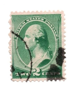 US Scott #213, Single 1887 George Washington 2c Usado (a1) - Imagen 1 de 1
