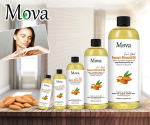 Sweet Almond Oil 100% Pure & Natural Cold Pressed Carrier Oil Fast Delivery - Picture 1 of 7