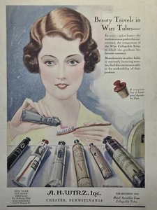 Tubos rociadores de metal plegables A H Wirz Inc Chester PA anuncio impreso vintage 1931 - Imagen 1 de 8