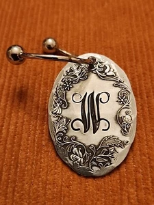 Wendell August Forge Key Chain Letter “W” Forged Hammered Aluminum Fob - Picture 1 of 6