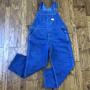Vintage 70's Sears Tradewear Union Made USA Bibs Overalls Size 42 X 30 - Picture 1 of 13