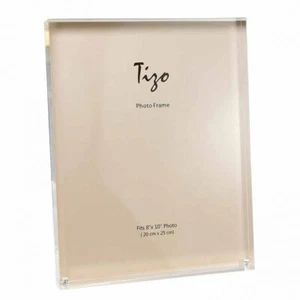 Tizo Gold Metal Design Lucite Frame, 5x7 Bilderrahmen HA191CL57 - Picture 1 of 2