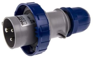 1 x RS Pro IP66, IP67 Blue Cable Mount 2P+E Industrial Power Plug, Rated At 16A, - Picture 1 of 1