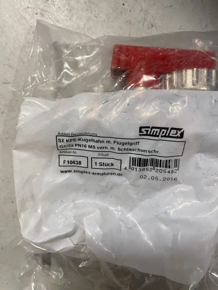 simplex Amaturen KFE Kugelhahn - Bild 1 von 1