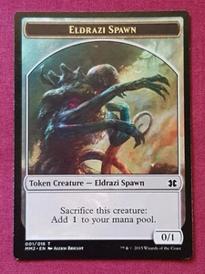 Magic The Gathering MODERN MASTERS 2015 MM2 ELDRAZI SPAWN 1 TOKEN card MTG - Picture 1 of 2