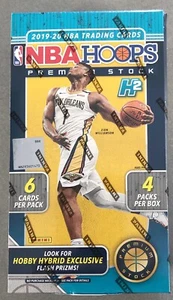 2019/20 NBA Hoops Premium Stock Hybrid H2 Factory Sealed Hobby Box - Picture 1 of 3