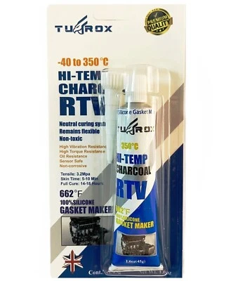 RTV Silicone Instant Gasket Maker Grey 662F High Temp Flexible Sealant 45g Tube - Image 1 of 4