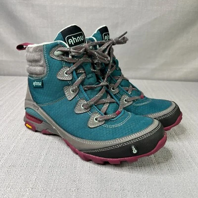 Botas de Senderismo Ahnu para Mujer 6.5 Azul Tobillo Impermeables Senderismo Aire Libre Trail Botas Foto 1 de 4