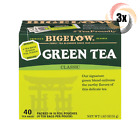 3x Boxes Bigelow Classic Natural Green Tea | 40 Tea Bags Per Box | 1.82oz