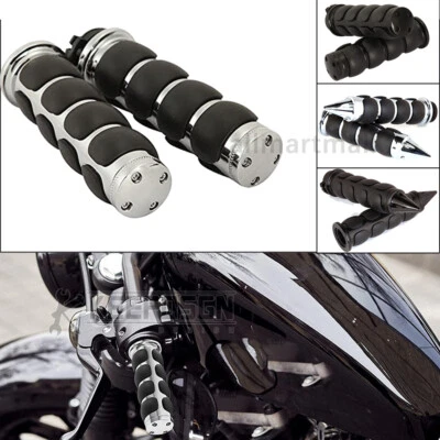 7/8'' 22mm Motorcycle Handlebar Hand Grips Throttle Non Slip for Honda Kawasaki - Image 1 of 4