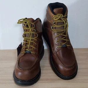 Wolverine Men Leather Steel Safety Toe Work Boots Brown ASTM F2413-18 Sz 13M  - Picture 1 of 20