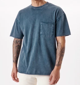 Neu Abercrombie Essential Oversized Long Length Pocket Tee Shirt Size Medium - Bild 1 von 6