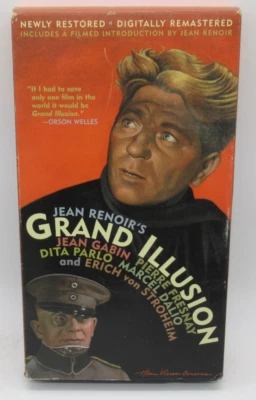 GRAND ILLUSION - RESTORED & REMASTERED VHS VIDEO MOVIE, JEAN GABIN DITA PARLO - Image 1 of 2