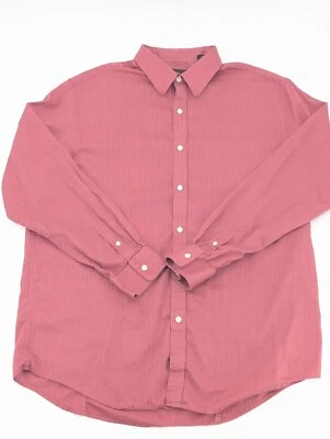 Tasso Ella Mens Pink Rose Button Up 100% Cotton Long Sleeve Dress Shirt Size XL - Image 1 of 4