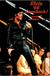 Tarjeta postal de Elvis 1968 Comeback Special Performance Elvis Presley Real People E5 - Imagen 1 de 2