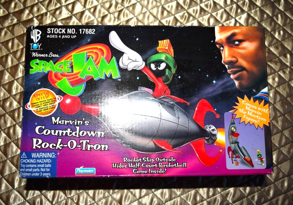 Space Jam Marvin's Countdown Rock-o-tron 1996 Playmates Toys