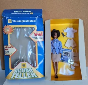 Muñeca Washington Mutual Action Teller mujer negra afroamericana - Imagen 1 de 9