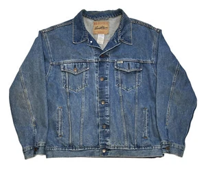 Mens Levi Strauss Signature Denim Trucker Jacket Size XL - Picture 1 of 8