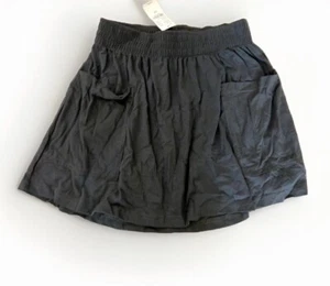 Kirra PacSun Skirt Size S Wide Elastic Waistband Big Funky Pockets Deep Gray NWT - Picture 1 of 3
