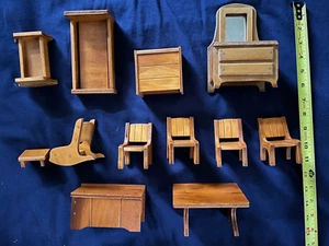 Vintage Holzmöbel Set gebeizt 40 - 50er Jahre - Bild 1 von 5