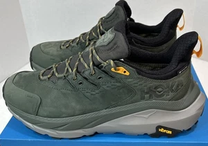 Scarpe da trekking Hoka uomo 11,5 Olive Thyme Kaha 2 basse GTX sneakers Vibram nuove! - Foto 1 di 8
