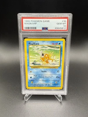 #35/102 Magikarp 1999 Pokémon Game Base Set WOTC PSA 10 - Image 1 of 2