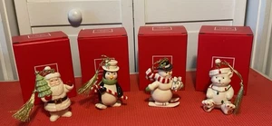 Lenox Very Merry Christmas Porzellan Ornamente 4er Set in Boxen - Bild 1 von 12