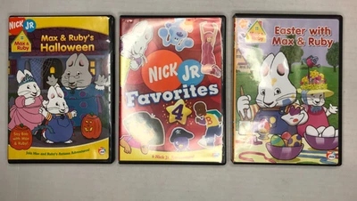 Nick Jr Favorites 4 DVD Used Dora Blue’s Clues Max Ruby Little Bill Kids Lot - Image 1 of 4