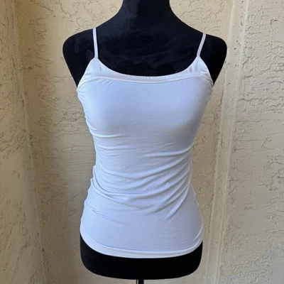 Banana Republic Women’s Ivory Camisole Tank Sz XXS Adjustable Straps Stretch Y2K - Image 1 of 4