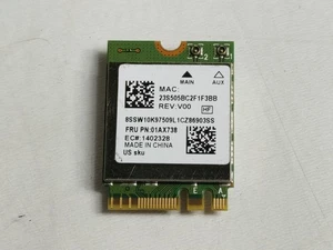 Lenovo 01AX738 Realtek RTL8822BE 802.11ac M.2 Wireless Card + Bluetooth - Picture 1 of 6