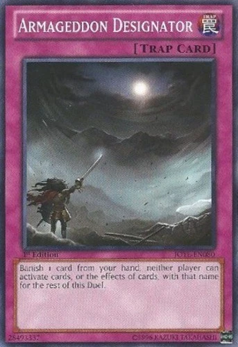 Armageddon Designator - JOTL-EN080 - Common - 1st Edition Near Mint Judgment of  - Image 1 of 1