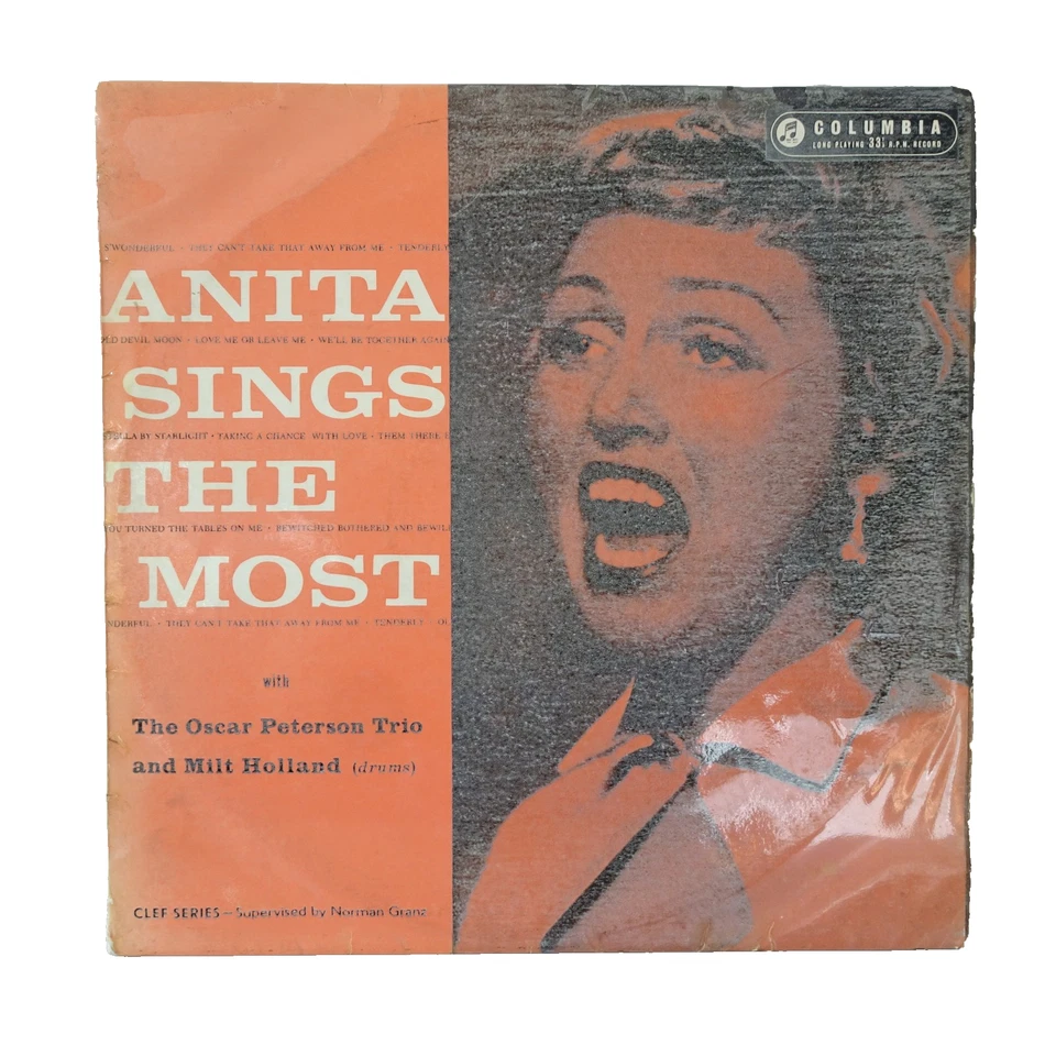Anita O'Day Sings the Most (Feat. Oscar Peterson) Vinyl LP 33cx 10125 VG/G+ - Image 1 of 4