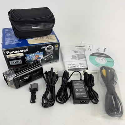 Panasonic HDC-SD90 KCP High Definition Camcorder Kit Video Camera w/Accessories - Image 1 of 4