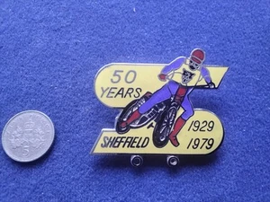 SHEFFIELD TIGERS - Superb Vintage 1979 Enamel Speedway Pin Badge, - Picture 1 of 7