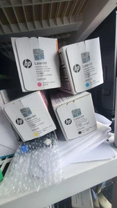 4 Genuine HP LaserJet Print Cartridge CE410XC CE411AC CE412AC CE413AC New Sealed - Picture 1 of 1