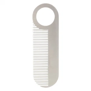 Metal Beard Comb Fine Tooth Beard Mustache Comb Travel Comb For Thinner - Picture 1 of 12