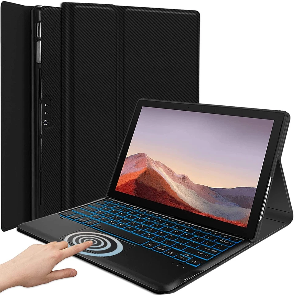 Backlit Keyboard Case for Microsoft Surface Pro - 7 Plus/7/6/5/4 12.3 Inch Ta... - Image 1 of 4